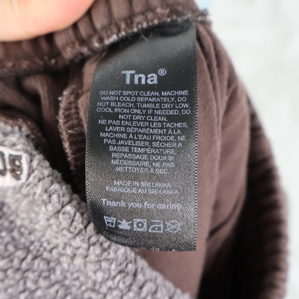 Tna Cozy‎ Fleece Joggers Womens 2XS Brown Relaxed Sweatpants